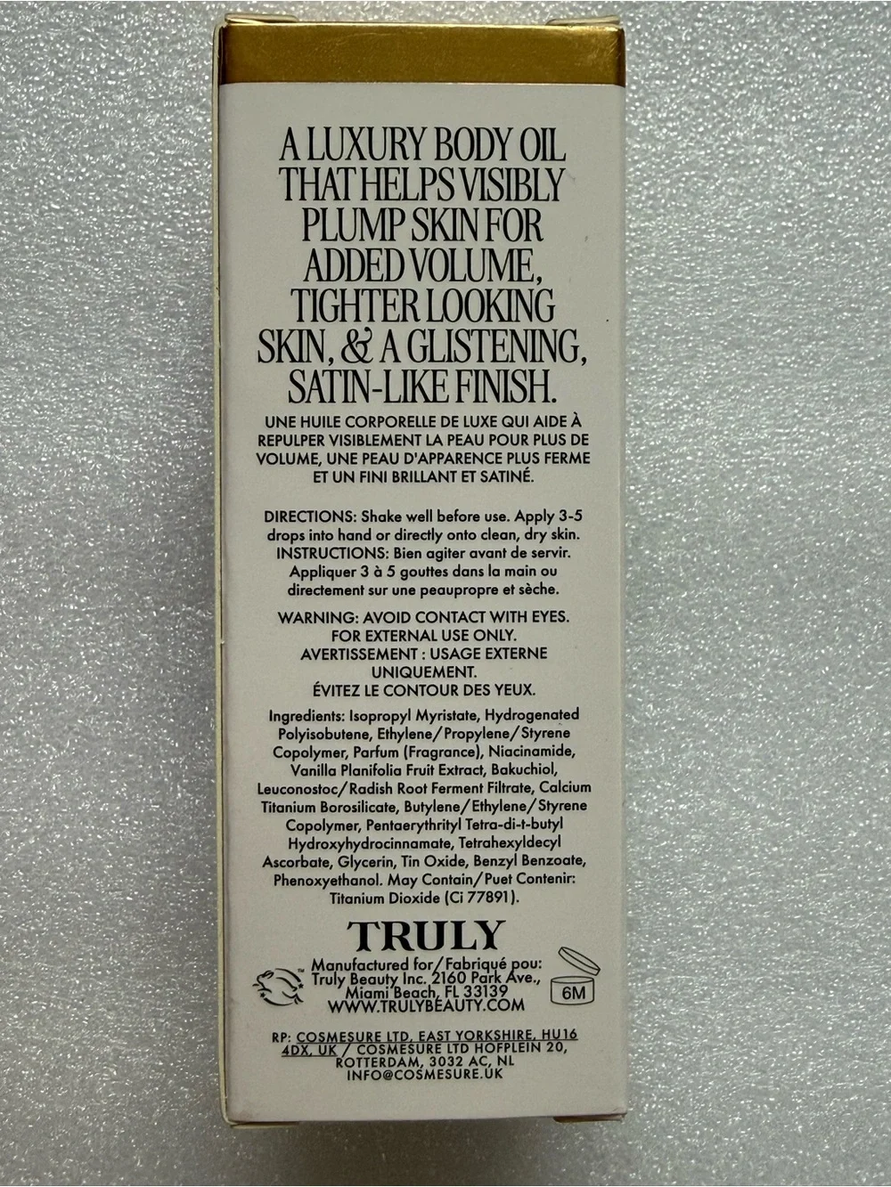 TRULY Vanilla Baby Luxury Body Oil